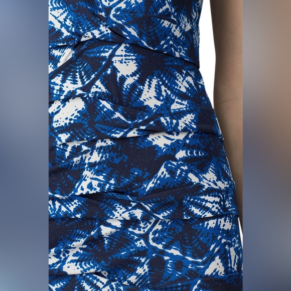 Nicole Miller Blue Shibori Print Maxi - Picture 5 of 5